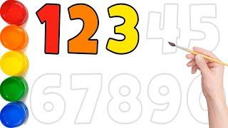 1234567890 // How to Draw Numbers for Kids // Coloring Page // 123 for Kids // KS ART