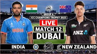 India vs New Zealand Match 12 Live Scores | IND vs NZ Live Scores & Commentary | New Zealand Innings