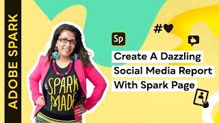 How to Make a Social Media Analytics Report on Adobe Spark Page