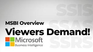 Microsoft Business Intelligence (#MSBI) An Essential Tool for An Advanced Career | Viewers Request!