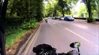 Bizz's infiltration of a Suzuki test-ride-out on my Triumph..