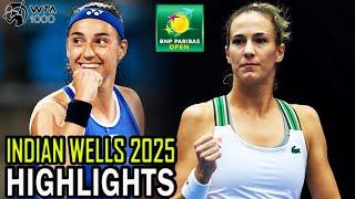 Caroline Garcia vs Bernarda Pera R1 Highlights | Indian Wells 2025