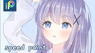 [Speedpaint] Kafuu chino ||  is the order a rabbit? (Ibis paint x)