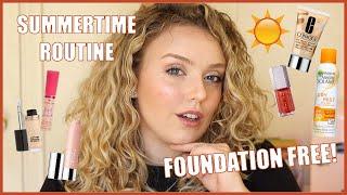 REAL LIFE MAKEUP | No Foundation Glowy Summer Makeup Routine! | Auroreblogs