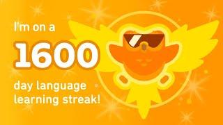 NEW MILESTONE! | 1600 Day Streak! (FULL LESSON + Super Duolingo Ad)