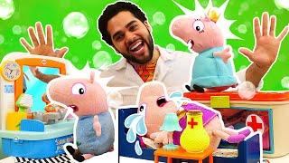 George Pig e a Piscina de Bolinhas: Resgate do Doutor de Brinquedos!️ Vídeo Infantil.