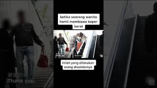 social experiment | wanita hamil bawa koper berat! masih adakah orang baik?