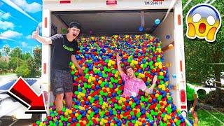 PUTTING 50,000+ BALL PIT BALLS IN A MOVING TRUCK