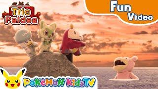 Pokémon Puppet Theater - The Paldea Trio "The Napping Trio" (Indonesian Ver.) | Pokémon Kids TV​