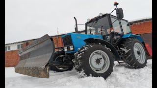 ПРИШЛА ЗИМА . ЧИСТКА СНЕГА НА ТРАКТОРЕ МТЗ -82.1  ДЕКАБРЬ 2024.