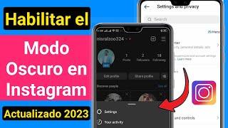 Cómo habilitar el modo oscuro en Instagram (Actualización 2023) | Cómo cambiar el tema en Instagram