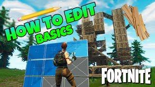 Fortnite How To Edit Fast Basics | Battle Royale Starter Tips