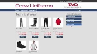 Super Yacht Crew Uniform Online Ordering Demo