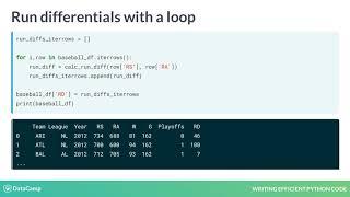 Writing Efficient Python Code: pandas alternative to looping