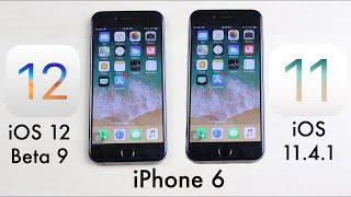 iPHONE 6: iOS 12 BETA 9 Vs iOS 11.4.1! (Speed Test) (Review)