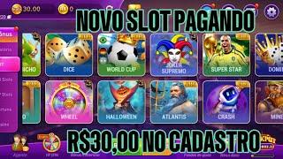 NOVO SLOT CASSINO PAGANDO R$30 DE BỘNUS DE CADASTRO! SAQUE FREE 2024