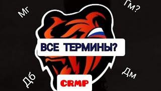 Все РП термины на Black Russia||CRMP