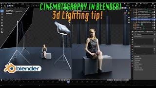 Cinematography Quicktip in Blender 3d: Negative fill: Ft. Citybuilder3d add-on assets