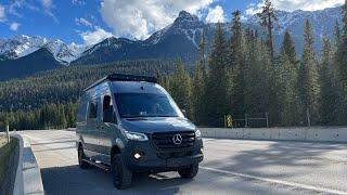 Crossing From Montana Into Canada! Insane Views On The Way North In Our Winnebago Revel