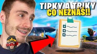 TIPY A TRIKY VE FORTNITE, CO TĚ POSUNOU DÁL!