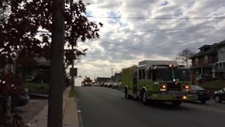 Yeadon Fire Company Life Member Robert Weinerman Funeral Procession 11-30-17