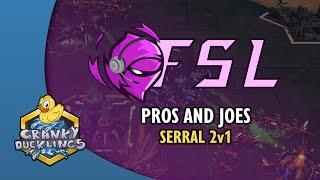 Serral 2v1 - FSL Showmatch: Pros and Joes with Light_VIP | Replay Cast | !patreon