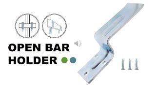 Security Bracket as Door Reinforcement Open Bar Holder | HOWTOOL Hardware