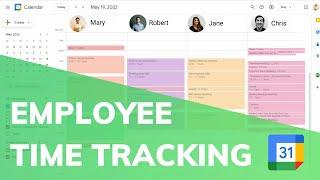 Employee Time Tracking - Google Calendar Projects