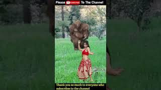 bhalu and girl vfx dance trending video viral #short #viral #trending