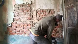 Removing sand cement render  - Internal walls of Georgian house