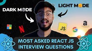 React JS Interview Questions ( Dark mode Light mode ) - Frontend Machine Coding Interview Experience