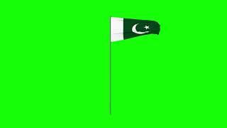 Pakistan Flag - Green Screen Free