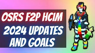 (OSRS) F2P Hardcore Ironman - Account Progress & 2024 Goals