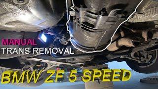 BMW ZF - 5 Speed Manual Transmission Removal /Basic Tools/Easy Way