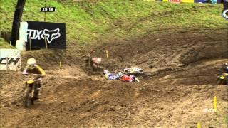 Aleksandr Tonkov and Pauls Jonass crash MXGP of Italy 2015 - motocross