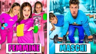 AURORA E PAPÀ MIKE HANNO APERTO UNA PALESTRA CON TUTTI I NOSTRI AMICI PER 24 ORE! MASCHI vs FEMMINE