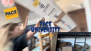 Move Into Pace University NYC With Me!! |HUGE DORM HAUL/UNBOXING|