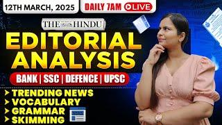 Editorial Analysis | 12th March, 2025 | Vocab, Grammar, Reading, Skimming | Nimisha Bansal