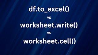 Python Excel Export: Pandas vs XlsxWriter vs OpenPyXl