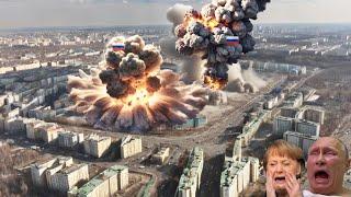 happened 5 minutes ago! Ukraine's nuclear launch destroys the center of Moscow in Russia