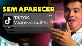 FAÇA 700 DÓLARES POR MÊS COM O TIKTOK SEM APARECER E DE GRAÇA (Dinheiro online)