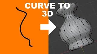 Blender 3D Quickie - Curve to 3D Mesh