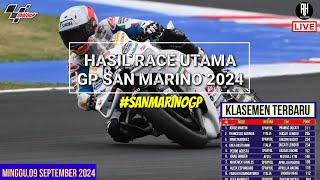 Hasil Motogp Hari ini~Hasil Race Gp San Marino 2024~Klasemen Motogp 2024 Terbaru~Jadwal Motogp 2024