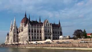 Budapest. View from river-boat. Дунай. Будапешт.  Вид с речного трамвая