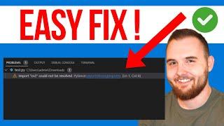 How To Fix Import Cv2 Could Not Be Resolved Pylance (QUICK GUIDE)