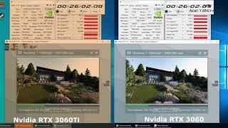 Lumion 11 Exterior Render Time Nvida RTX 3060Ti vs Nvidia RTX 3060
