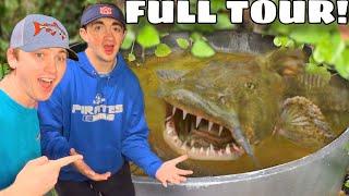 I Toured Bass Fishing Productions Fish Ponds! (Deadly Fish)