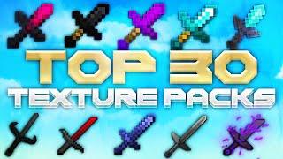 Top 30 Texturepacks For PvP & Crystal PvP | 1.20