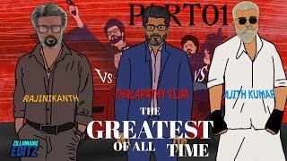 TheGOAT vs Jailer vs Vidamuyarchi 2D animated video | RajiniKanth vs ThalapathyVijay vs ajithKumar