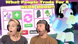 What People Trade For A NEON DODO!! *Did We Make A BIG Mistake?!* Roblox Adopt Me!